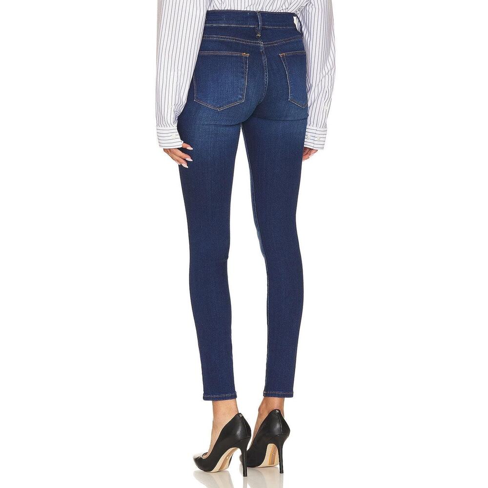 FRAME Le High Skinny Denim Jeans in Kettering High Rise Skinny Stretch Size 24 - Picture 5 of 11